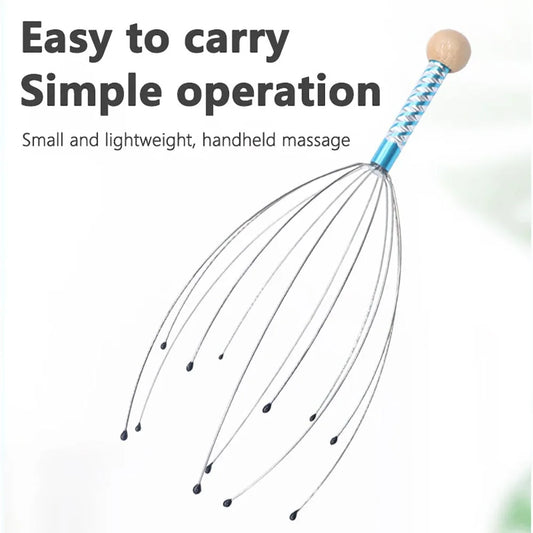 1/2pcs Random Body Head Massage Device Relaxation Octopus Scalp Massager Instrument Scratcher Relieves Tension Health Care Tools